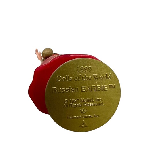 Hallmark Vintage 1999 Russian Barbie Christmas Ornament (no box) - Picture 6 of 6